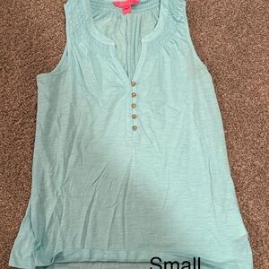 Lilly Pulitzer Sleeveless Light Blue Top